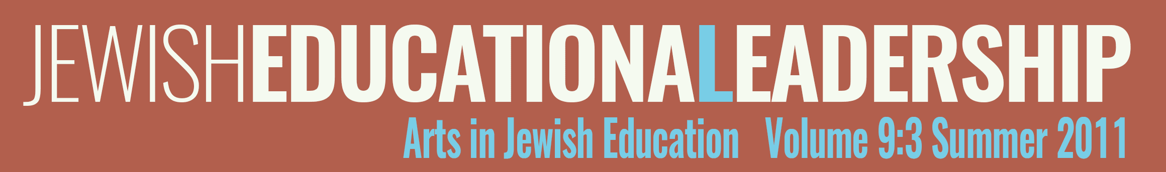Arts in Jewish Education (Summer 2011)